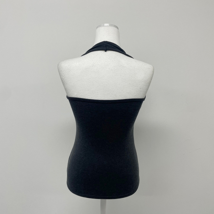 【SET】ワンオフショルダートップス＋ホルターネックキャミソール