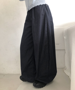 ストライプバルーンパンツ NAVY