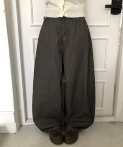 ストライプバルーンパンツ KHAKI