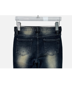 ウォッシュスリムブーツカットデニムパンツ