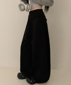 ワイドトレーニングパンツ BLACK