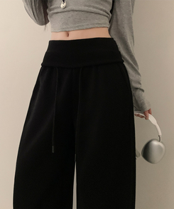 ワイドトレーニングパンツ BLACK