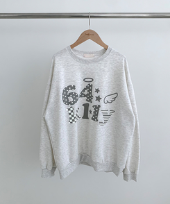 ドット64オーバーフィットトレーナー