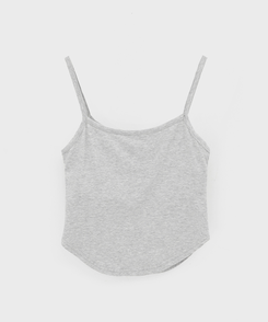 【カップ付き】ベーシックラウンドキャミソール(5color)