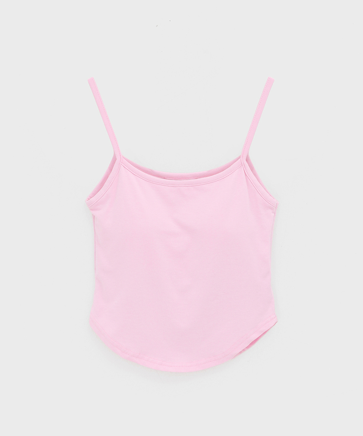 【カップ付き】ベーシックラウンドキャミソール(5color)
