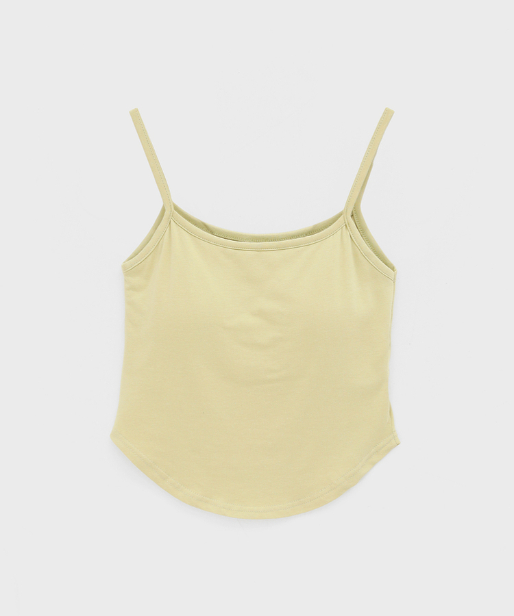 【カップ付き】ベーシックラウンドキャミソール(5color)