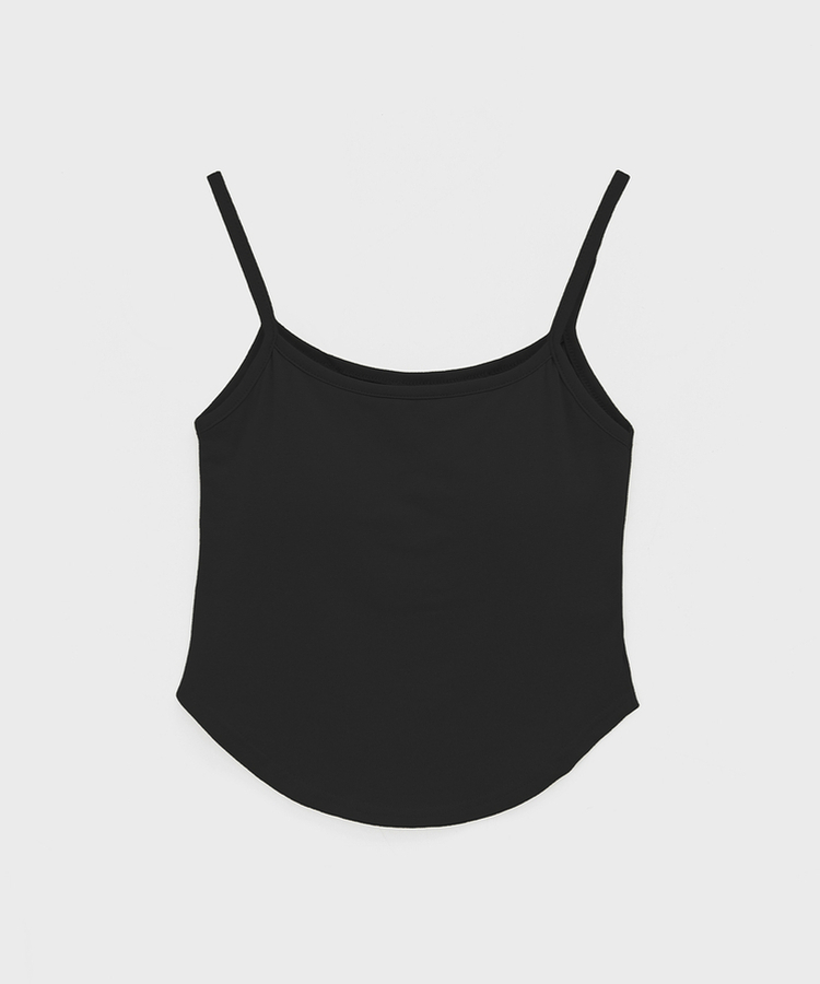 【カップ付き】ベーシックラウンドキャミソール(5color)