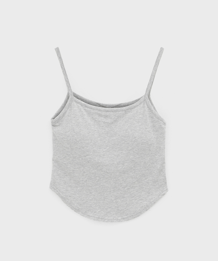 【カップ付き】ベーシックラウンドキャミソール(5color)