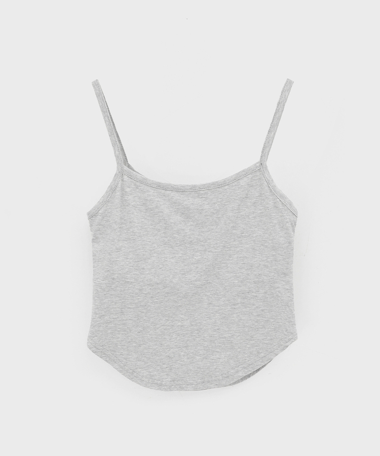 【カップ付き】ベーシックラウンドキャミソール(5color)