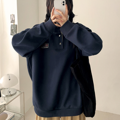 パッチバイカラースウェット NAVY