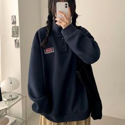 パッチバイカラースウェット NAVY