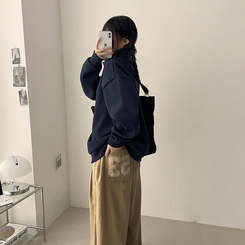 パッチバイカラースウェット NAVY