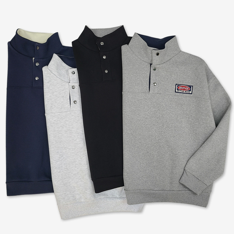 パッチバイカラースウェット