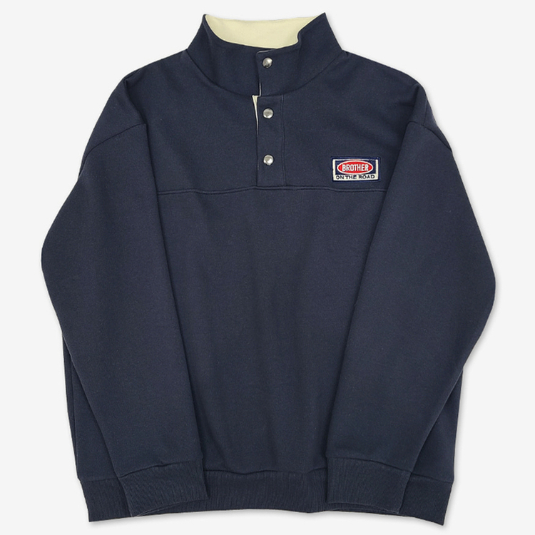 パッチバイカラースウェット