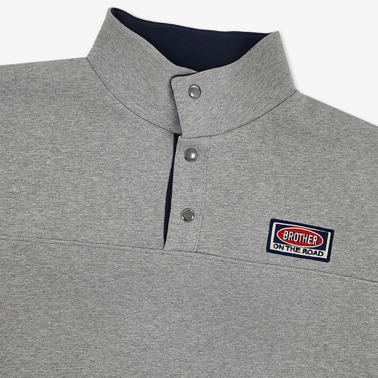 パッチバイカラースウェット