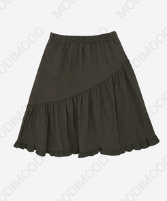 フリルミディバンディングスカート