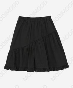 フリルミディバンディングスカート