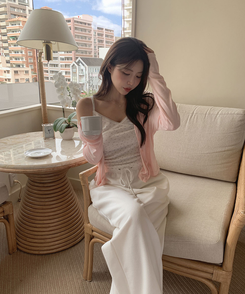 フローラルレースキャミソール IVORY