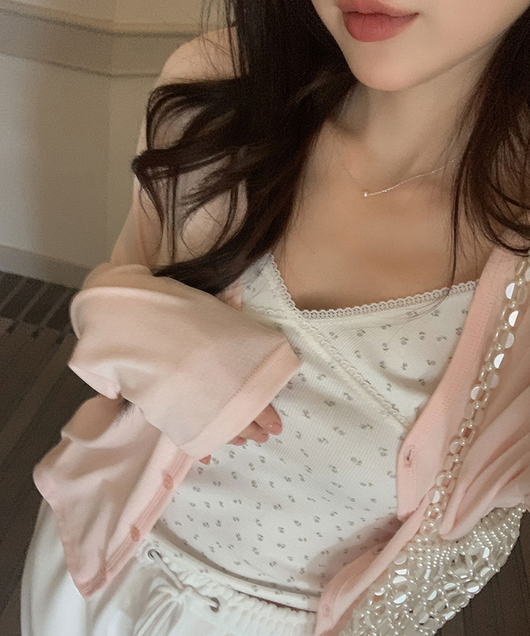 フローラルレースキャミソール IVORY