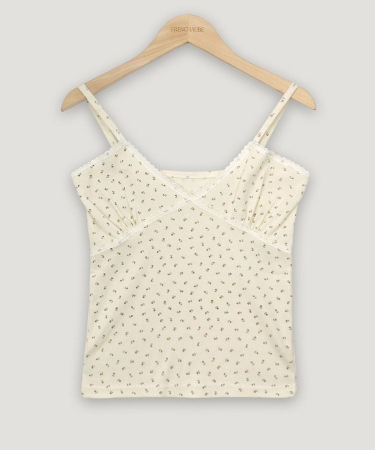 フローラルレースキャミソール