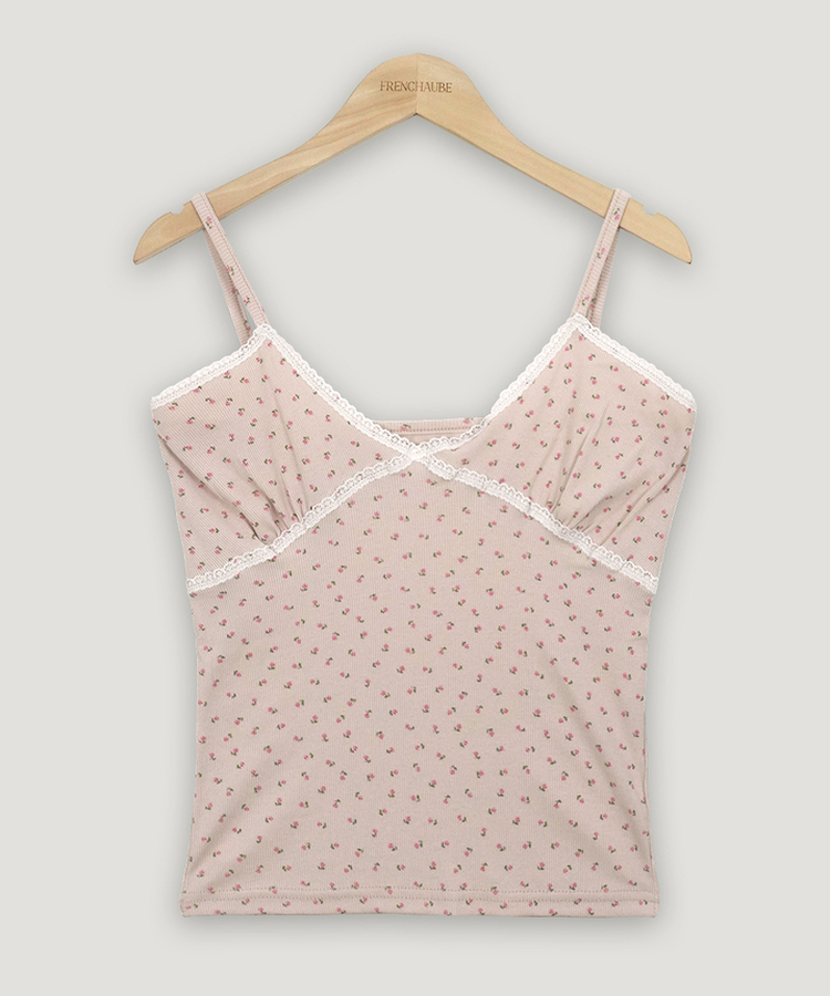 フローラルレースキャミソール