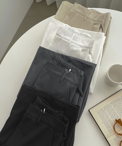 【丈別】サイドスリットスラックスパンツ