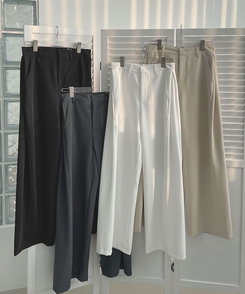 【丈別】サイドスリットスラックスパンツ