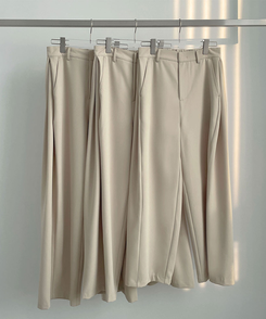 【丈別】サイドスリットスラックスパンツ