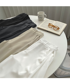 【丈別】サイドスリットスラックスパンツ