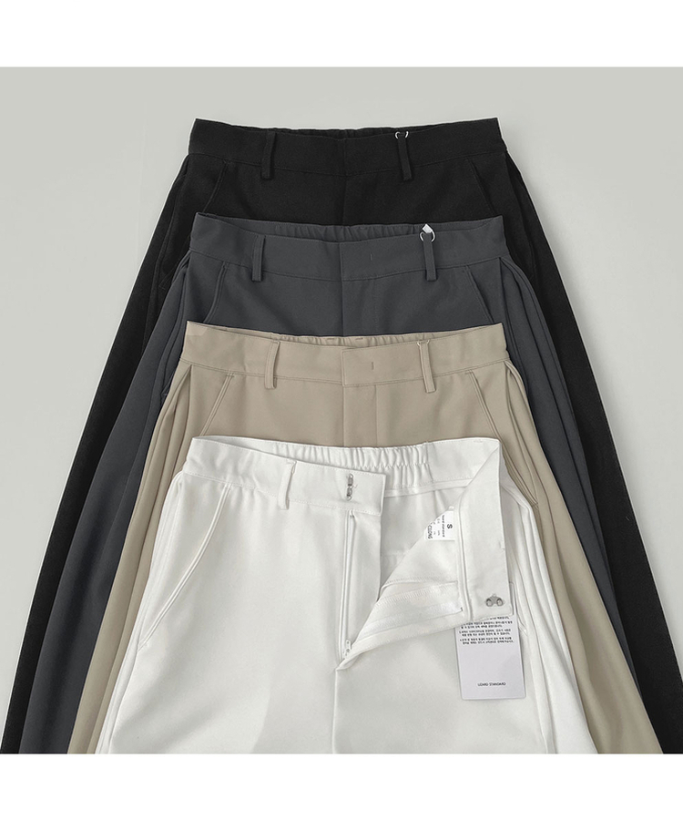 【丈別】サイドスリットスラックスパンツ