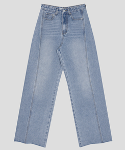 カッティングスリットデニムパンツ