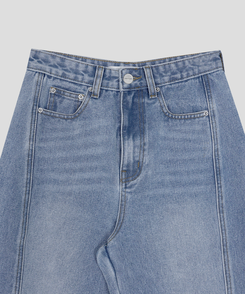 カッティングスリットデニムパンツ