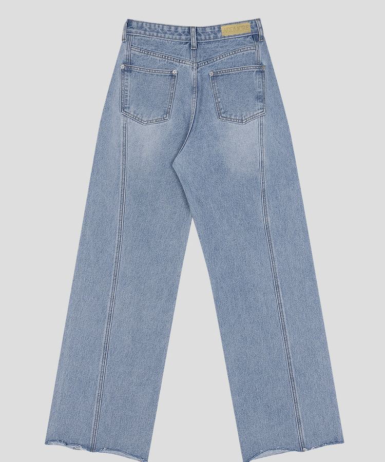 カッティングスリットデニムパンツ