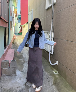 【❤️MADE】リブ無地Tシャツ NAVY