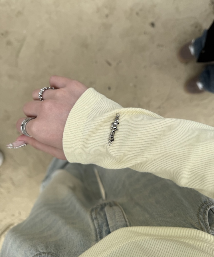 【❤️MADE】골지 랍빠 긴팔티셔츠 레몬