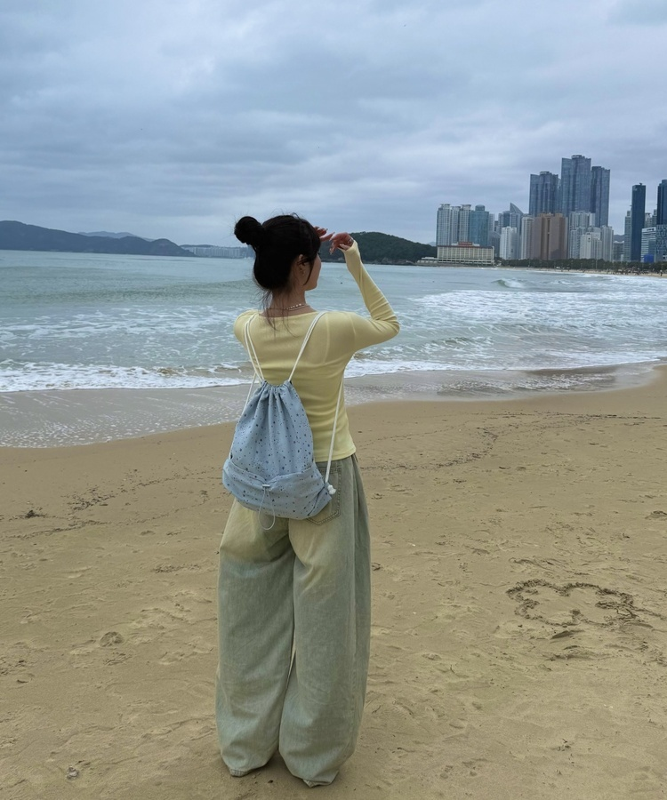 【❤️MADE】골지 랍빠 긴팔티셔츠 레몬