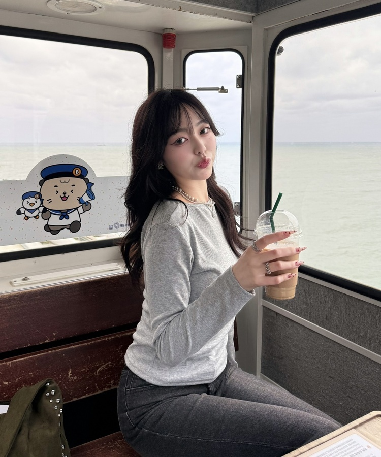 【❤️MADE】골지 랍빠 긴팔티셔츠 그레이