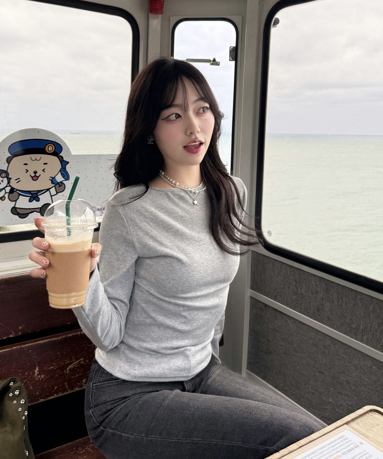 【❤️MADE】골지 랍빠 긴팔티셔츠 그레이