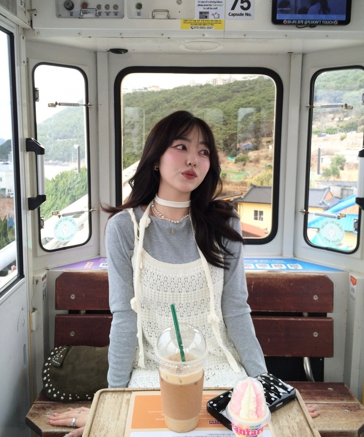 【❤️MADE】골지 랍빠 긴팔티셔츠 그레이