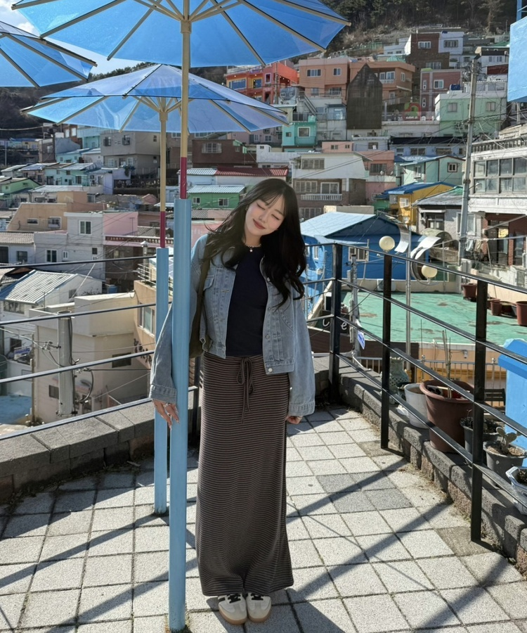 【❤️MADE】골지 랍빠 긴팔티셔츠 네이비