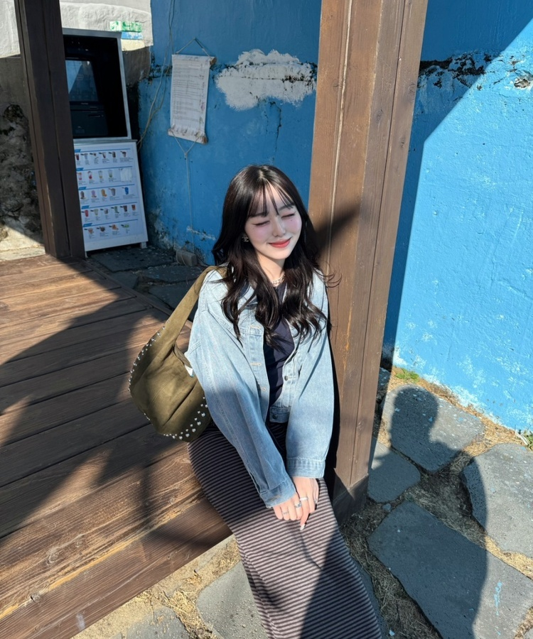 【❤️MADE】골지 랍빠 긴팔티셔츠 네이비