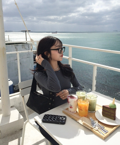 【❤️MADE】ボーダー無地シャツ CHARCOAL