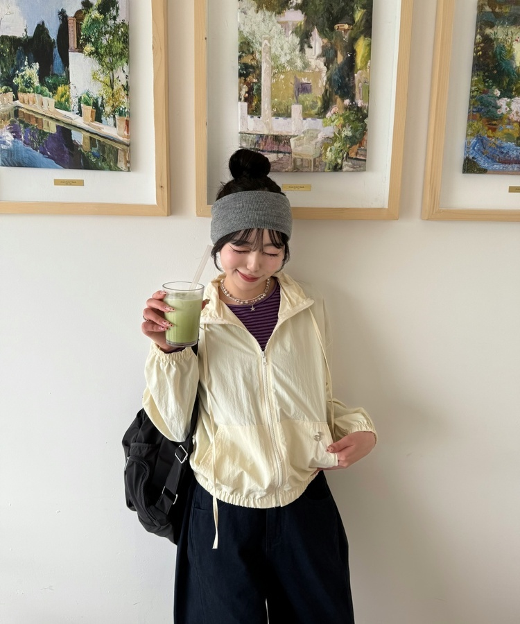 【❤️MADE】단가라 무지 긴팔티셔츠 퍼플