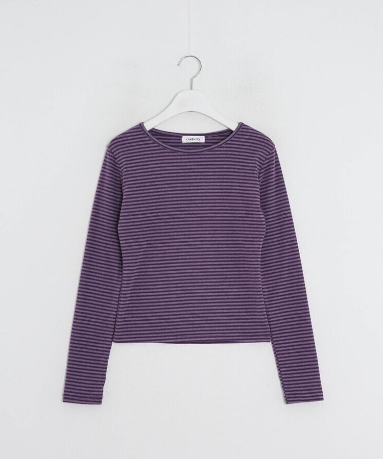 【❤️MADE】단가라 무지 긴팔티셔츠