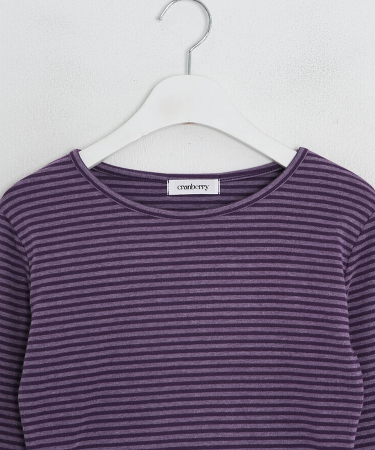 【❤️MADE】단가라 무지 긴팔티셔츠