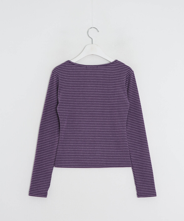 【❤️MADE】단가라 무지 긴팔티셔츠