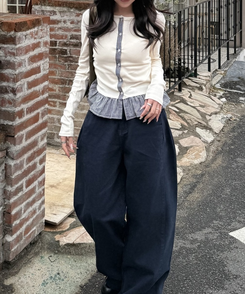 【注文殺到!❤️MADE】チェックフリルカーディガン CREAM