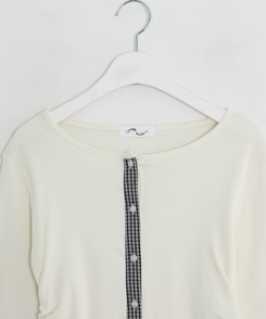 【注文殺到!❤️MADE】チェックフリルカーディガン