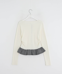 【注文殺到!❤️MADE】チェックフリルカーディガン