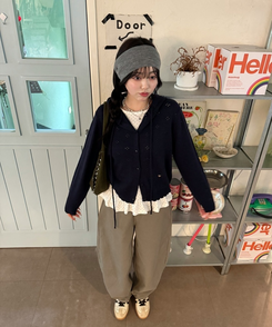 【❤️MADE】フリルドットトップス WHITE